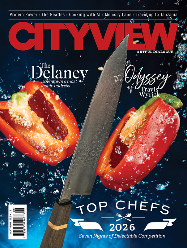 Cityview cover with a knife slicing a red pepper